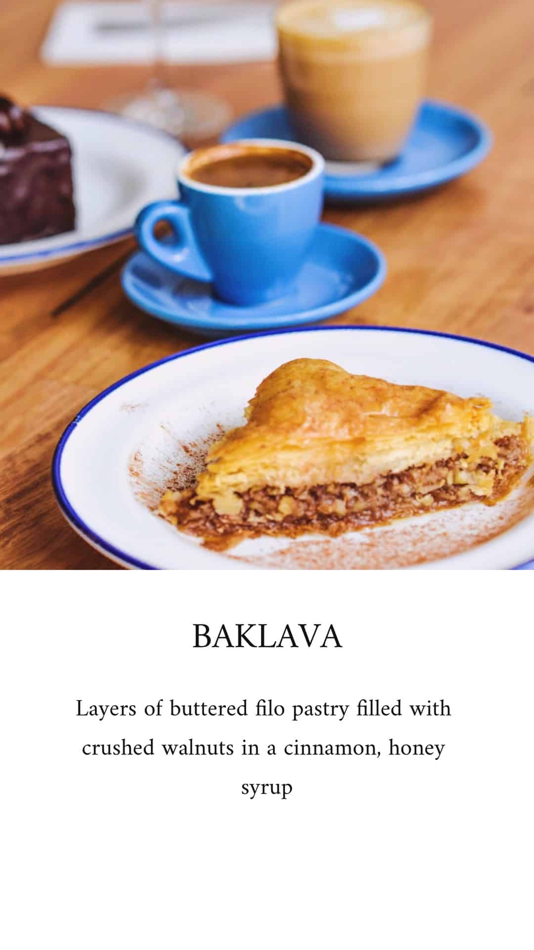 Traditional Greek dessert Baklava